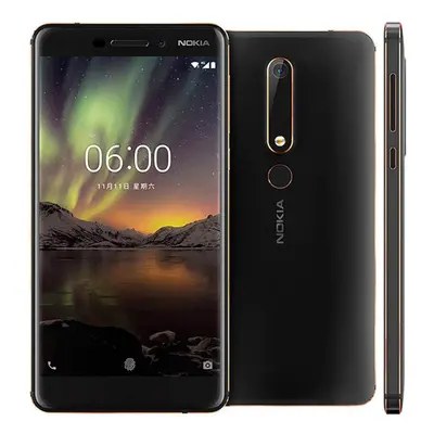 (4GB 64GB Simple, Black) Refurbished Unlocked Original Nokia 6.1 4G Android Octa-core 5.5 Inches