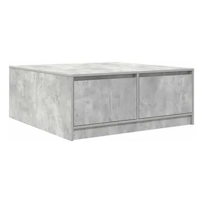 (concrete grey, x x cm) vidaXL Coffee Table with Drawers Black Oak 100x100x40 cm centre table