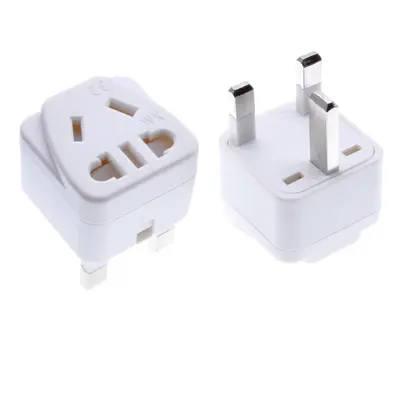 UK Singapore Malaysia Hongkong Power Plug, US AU China 2pin 3pin Socket to UK 3pin Plug Converte