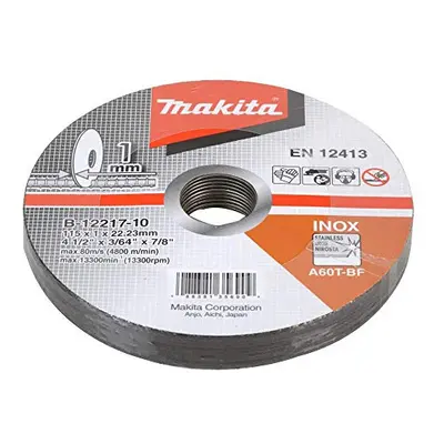 METAL CUTTING DISC 1X115MM (PK10) B-12217-10