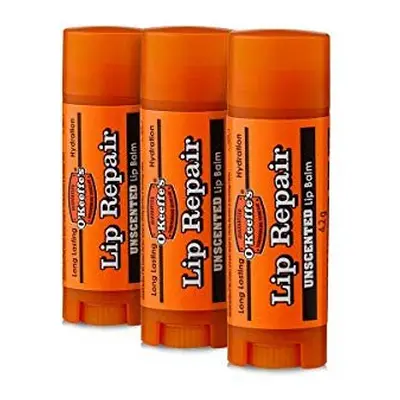 Lip Repair Unscented Lip Balm 4.2g (Pack of 3) White