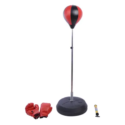 HOMCOM Adjust Kids Training Boxing Punching Ball Bag Boxing Punching w/ Gloves