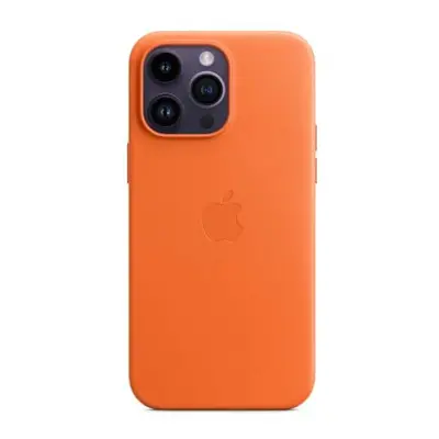 Apple iPhone Pro Max Leather Case with MagSafe - Orange