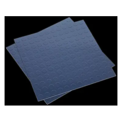 Vinyl Floor Tile with Peel & Stick Backing - Blue Coin Pack of