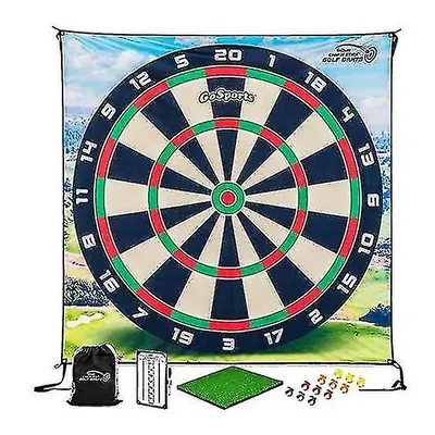 Chip N' Stick Golf Games With Chip N' Stick Golf Balls - Giant Size Targets With Chipping Mat - 