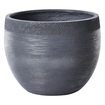 Stone Plant Pot 50x50x39 cm Grey ZAKROS