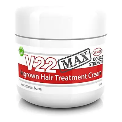 V22 MAX Ingrown Hair Treatment Cream Double Strength Paraben and Cruelty Free - 50ml