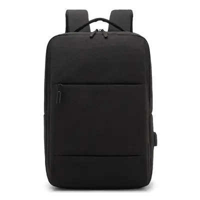 (black, 15.6 inch) Men Backpack With Usb Charging Port Waterproof Laptop Backpack 15.6 Inch Casu