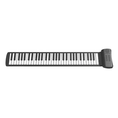 (61 Keys) Keys Roll Up Piano With Built-in Speaker Tones Demos Supports Recording Sustain Headph