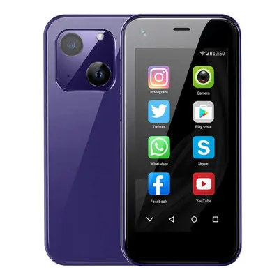 (purple) New Soyes Xs13 Pro 3g Small Smartphone 2.5 Inch Android 6.0 Ram 1gb Rom 8gb 1520mah Cam