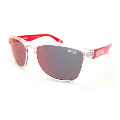 SUPERDRY Sunglasses ROCKSTAR Clear/ Red with Red Mirrored Lenses