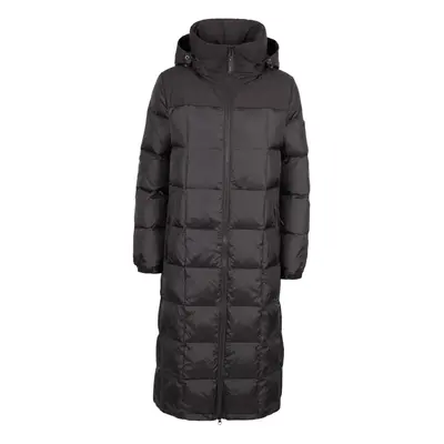 (12, Black) DLX Womens Down Jacket Long Length Coat Mering