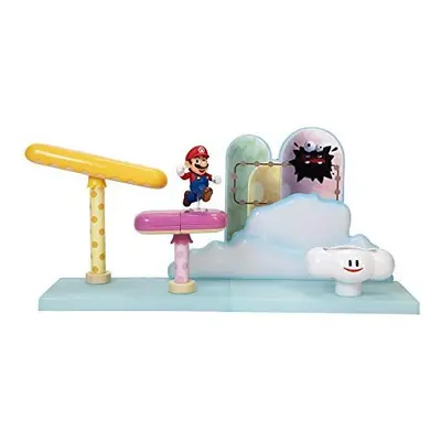 Nintendo Spielset-Wolken Welt-INKL. 6cm Super Playset-Clouds World-Includes cm Mario Figure, Col