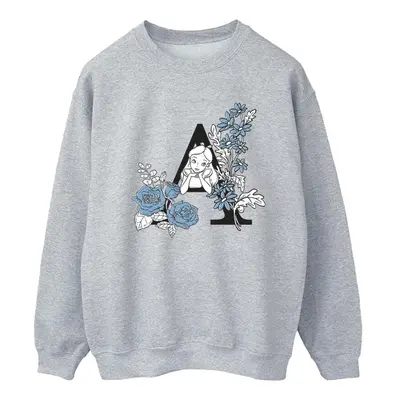 Disney Womens/Ladies Alice In Wonderland Letter A Sweatshirt