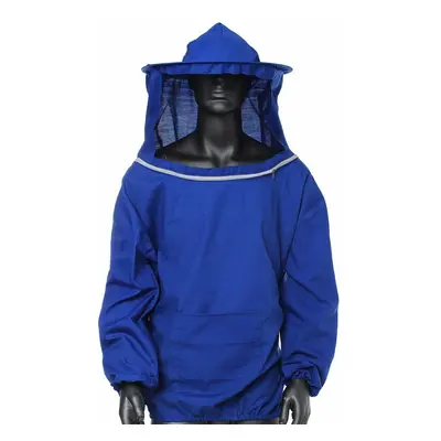 (Blue) Jacket Veil Smock Equipment Supplies Bee Keeping Hat Sleeve Suit