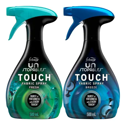 Unstopables Touch Fabric Spray and Odor Fighter Fresh & Breeze 16.9 oz Pack of