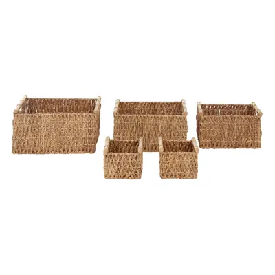 Premier Housewares Water Hyacinth Storage Baskets Set of