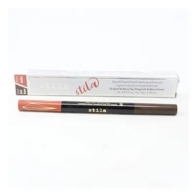 (Dark Brown / Amber) Stila Stay All Day Dual Eye Liner 0.33oz/1.0ml New With Box