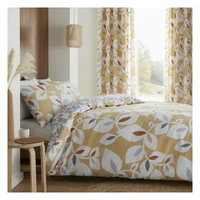 Inga Leaf Duvet Cover Gold King