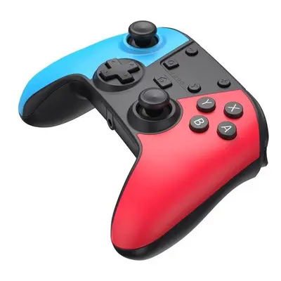 (Blue red) Bluetooth Wireless Gamepad for Switch Motor Vibration Gamepad for Android Mobile Phon