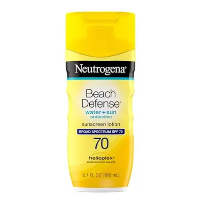 Neutrogena Beach Defense Water Resistant Sunscreen Body Lotion with Broad Spectrum SPF 70, Oil-F