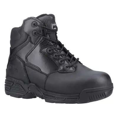 (Black, (Adults')) Magnum Stealth Force 6.0 Leather Black Safety Boots