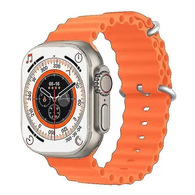 (Orange) New - T800 Ultra Smart Watch Hd Large Screen Magnetic Wireless Charging Watch Bluetooth