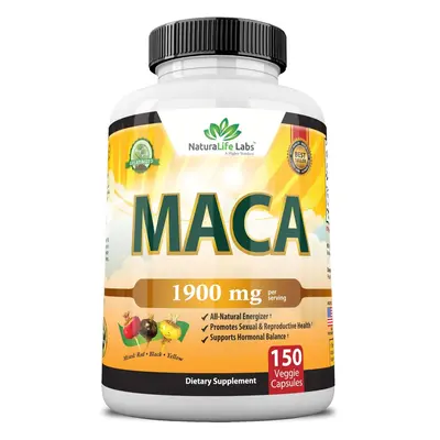 Organic Maca Peruvian Root MG - Vegan Capsules by Naturalife