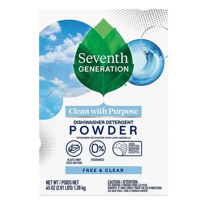 Seventh Generation Dishwasher Detergent Powder, Free & Clear, oz