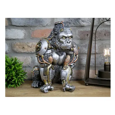 Steampunk Gorilla | Silver | Resin Ornament