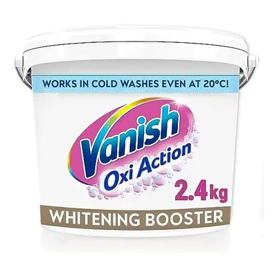 Vanish Gold Oxi Action Laundry Booster and Stain Remover Powder for Whites 2.4kg, Removes Tough 