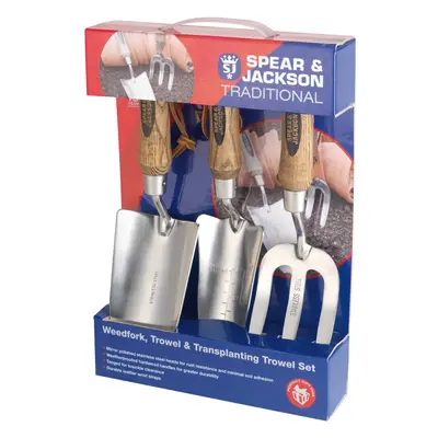 Spear and Jackson TRAD3PS Traditional Stainless Steel Set, Multi-Colour