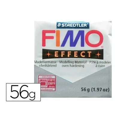 Staedtler - Fimo effect 57g, Metallic Silver