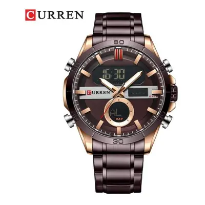 (coffee) Curren Men Designer Watches Luxury Watch Brand Sport Digital Wristwatches Multifunction