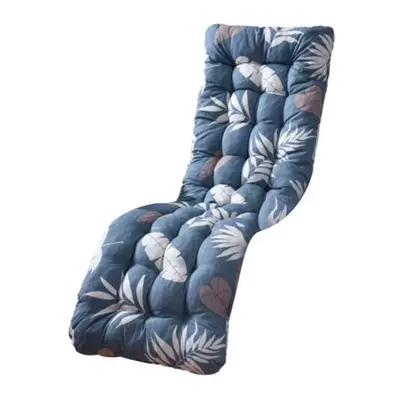 Foldable Leaf Print Double-sided Lounge Chair Cushion Pad Soft Thicken Seat Mat