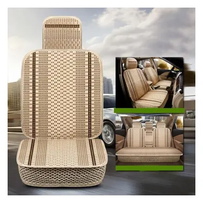 (Beige) WTEMPO Four Seasons General Car Seat Cushion Summer Ice Car Cushion Seat Cover All-aroun