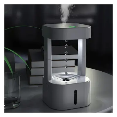 (as the picture, white light) 580ml Anti-gravity Water Drop Humidifier Modes Levitating Water Dr