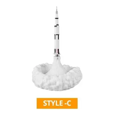 (Style C) 3D Print New Dropship Space Shuttle Lamp Night Light For Space Fans Moon Lamp Rocket L