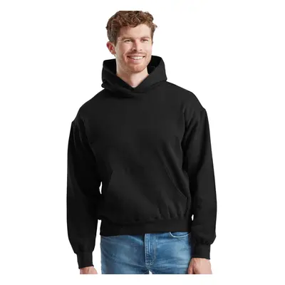 (4XL, Black) Fruit of the Loom Mens Supercotton Cotton Hoodie