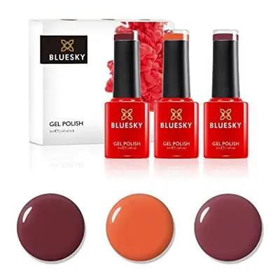 Gel Nail Polish Set, Autumn Leaves, Blast From The Past Aw1807, Cinnamon Roll Bp27, Pumpkin Spic