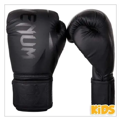 (Black, 8oz) Venum Challenger 2.0 Kids Boxing Gloves Black/Black