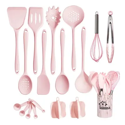 Silicone Utensil Set Kitchen Utensils, 18pcs Cooking Utensils Set, Including Turner Spatula Tong