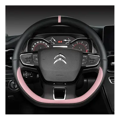 (PINK) D Type Steering Wheel Cover For Citroen C3 II III - 2020 C3