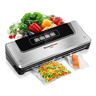 Bonsenkitchen Vacuum Food Sealer Machine for Sous Vide Cooking Dry & Moist Food Modes, Bonuse wi