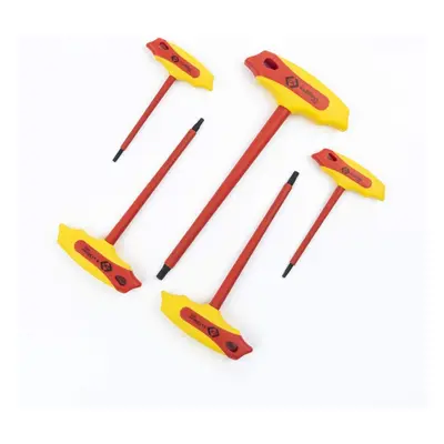 C.K T4422 Insulated T-Handle Hex Key Set, 5-pcs, Set of Sizes