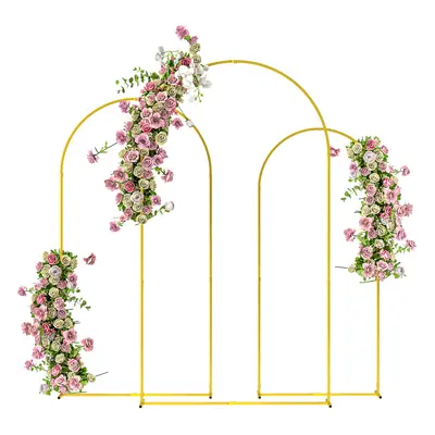 Outsunny Wedding Arch Frame Set, 2.2, 2, 1.8 m Arch Backdrop Stand