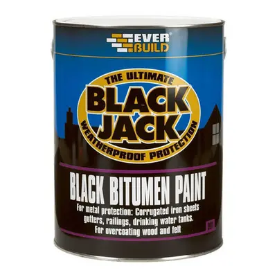 Everbuild Black Bitumen Paint Litre