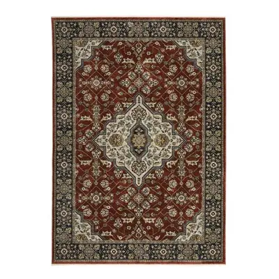 Oriental Weavers A4151R100153ST Aberdeen 4151R Rectangle Traditional Rug, Red - ft. in. x ft.