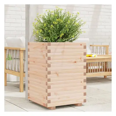 vidaXL Garden Planter 50x50x72 cm Solid Wood Pine