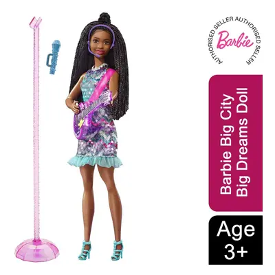 Barbie Doll with Music & Light-Up Feature, Purple Guitar - Singing